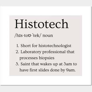 Histotechnologist Funny Dictionary Definition Posters and Art